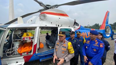 Dua Helikopter di Kerahkan Polri Jadi Ambulans Udara saat Arus Mudik dan Balik Lebaran