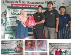 Yazid Salurkan Daging Qurban Kepada 175 Yatim dan Dhuafa