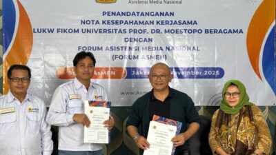 Penandatanganan MoU ASMEN dan Universitas Prof Dr Moestopo: Langkah Awal Meningkatkan Profesionalisme Wartawan