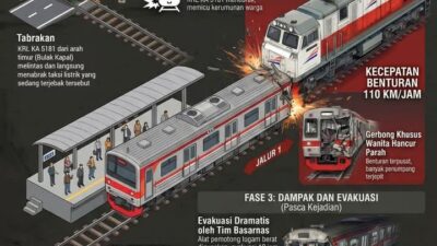 Tragedi di Perlintasan Bulak Kapal, Tabrakan Beruntun Tewaskan 14 Orang