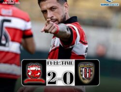 Madura United Tumbangkan Bali United 2-0, Amankan Poin Penuh di Kandang