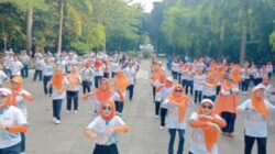 Gelar Senam Bersama P2TEL Bekasi Barat & Bekasi Timur Pererat Silaturahmi