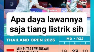 Gagal di Rubber Game, Bagas/Erwi Hampir Taklukkan Ganda Nomor 1 Dunia di Thailand Open 2026