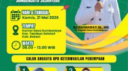 Pemdes Sumberjaya Ajak Warga Sukseskan Pemilihan BPD Keterwakilan Perempuan 2026