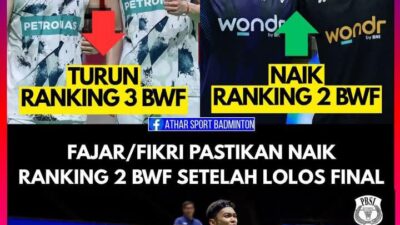 Fajar/Fikri Resmi Rebut Peringkat 2 Dunia! Merah Putih Makin Dekat ke Takhta Ganda Putra