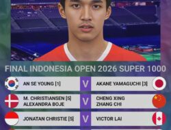 Final Indonesia Open 2026, Dua Wakil Indonesia Siap Buru Gelar Juara Di Istora Senayan