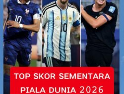 TOP SKOR SEMENTARA PIALA DUNIA 2026