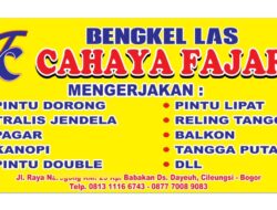 Dedikasi Sejak 2012, Bengkel Las Cahaya Fajar : Kepercayaan Pelanggan di Cileungsi