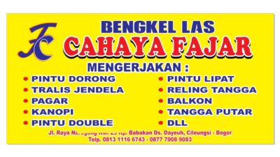 Dedikasi Sejak 2012, Bengkel Las Cahaya Fajar : Kepercayaan Pelanggan di Cileungsi