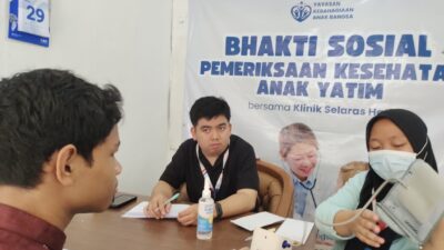 YAKAB Gelar Bakti Sosial Pemeriksaan Kesehatan Gratis 50 Anak Yatim, Ajak Donatur Jadi Pahlawan Kesehatan