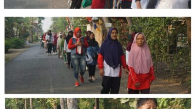 Jalan Sehat dan Senam Massal Meriahkan HUT ke-81 RI di Karangjati