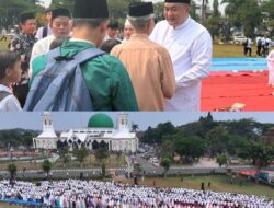 Bupati Bogor dan Ribuan Warga Gelar Shalat Istisqa, Berdoa Agar Hujan Segera Turun